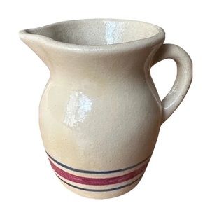 Vintage Robinson Ransbottom RRP Co Roseville Yelloware Stoneware Pitcher